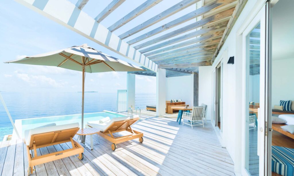 Amilla gallery photo of Reef Water deck with chairs 